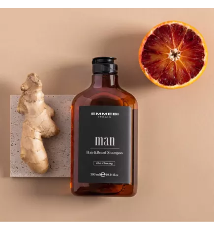 EMMEBI ITALY - MAN HAIR & BEARD SHAMPOO (250ml) Shampoo beard and hair