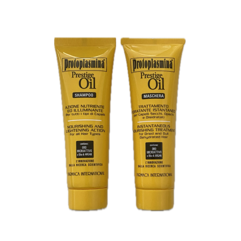 PROTOPLASMINA - PRESTIGE OIL SHAMPOO TRAVEL KIT Shampoo and Enlightening Nutrient Mask PROTOPLASMINA - PRESTIGE OIL SHAMPOO TRAVEL KIT Shampoo and Enlightening Nutrient Mask