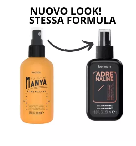KEMON - HAIR MANYA - ADRENALINE (200ml) Spray Fissante No gas