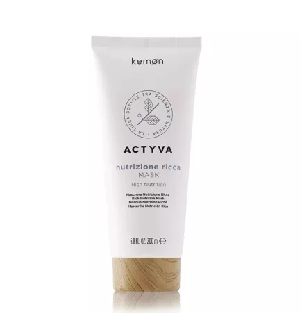 Kemon - Actyva Nutrizione Ricca Mask (200ml) Maschera nutriente Ricca
