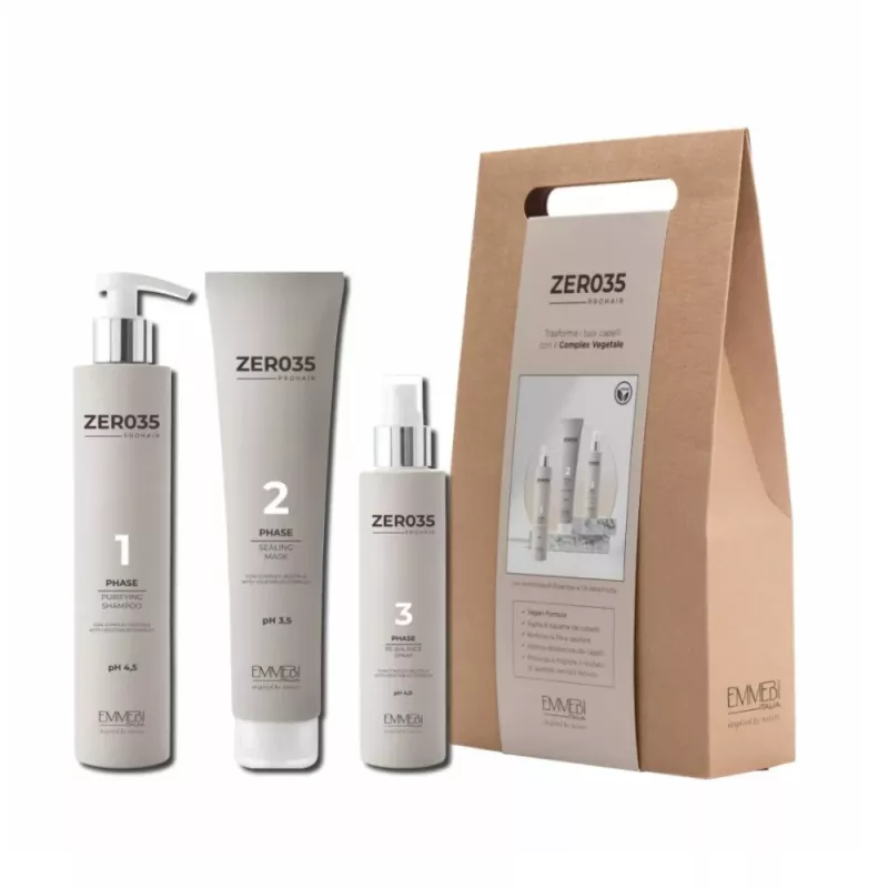 EMMEBI ITALIA - ZER035 PRO HAIR KIT - Shampoo - Mask and Leave-In EMMEBI ITALIA - ZER035 PRO HAIR KIT - Shampoo - Mask and Leave-In