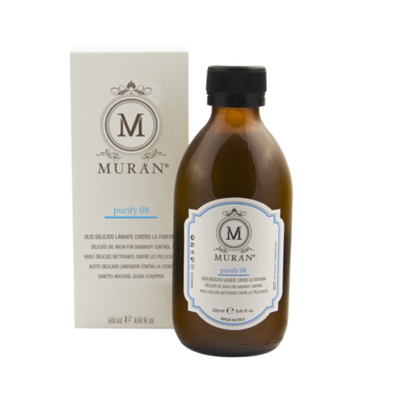 MURAN - PURIFY 08 OLIO LAVANTE (250ml) Olio lavante contro la forfora MURAN - PURIFY 08 OLIO LAVANTE (250ml) Olio lavante contro la forfora