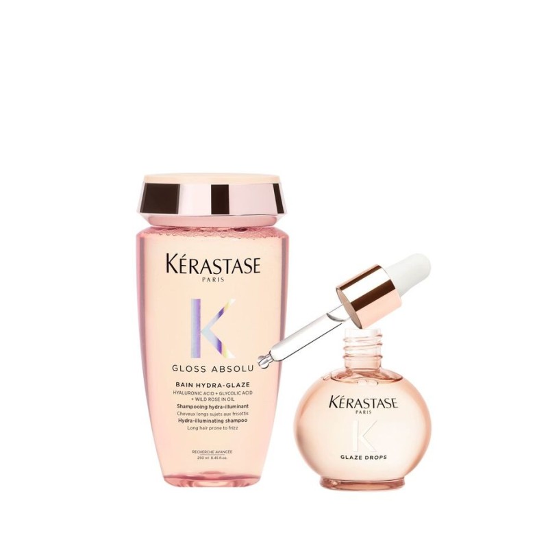 KERASTase - GLOSS ABSOLU - DUO HYDRA-GLAZE WATER (300ml) DROPS OIL (45ml)