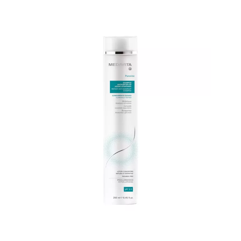 MEDAVITA - Puroxine Shampoo antiforfora (250ml) Shampoo ad azione istantanea
