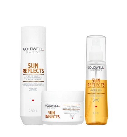 GOLDWELL DUALSENSES - SUN REFLECTS TRIO - Shampoo- Maschera- Spray