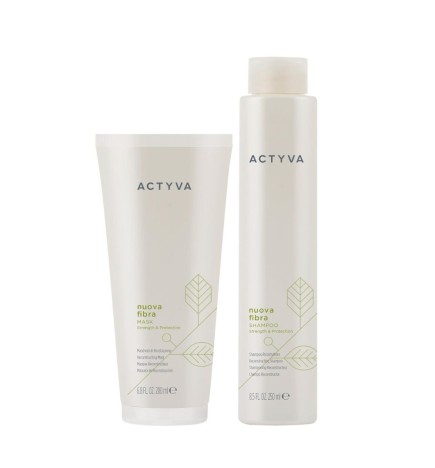 KEMON - ACTYVA NUOVA FIBRA DUO SHAMPOO e MASK (250ml e 200ml) Shampoo e Maschera di ricostruzione