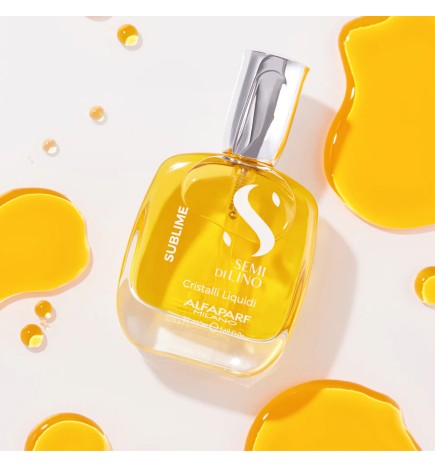 Alfaparf - Semi di lino Sublime Cristalli Liquidi (50ml) Siero illuminante Per Tutti i Tipi di Capelli 50 ml