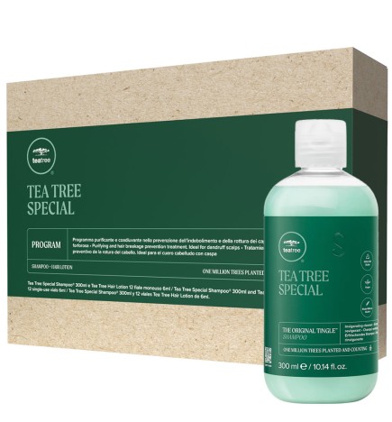 PAUL MITCHELL - TEA TREE PROGRAM (Shampoo 300ml + 12 fiale da 6ml) Programma purificante