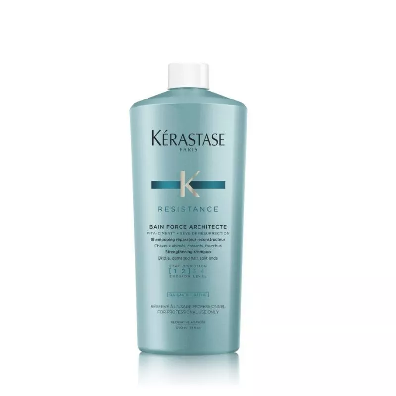 KÉRASTASE - RÉSISTANCE - BAIN FORCE ARCHITECTE 1-2 (1000ml) Shampoo riparatore