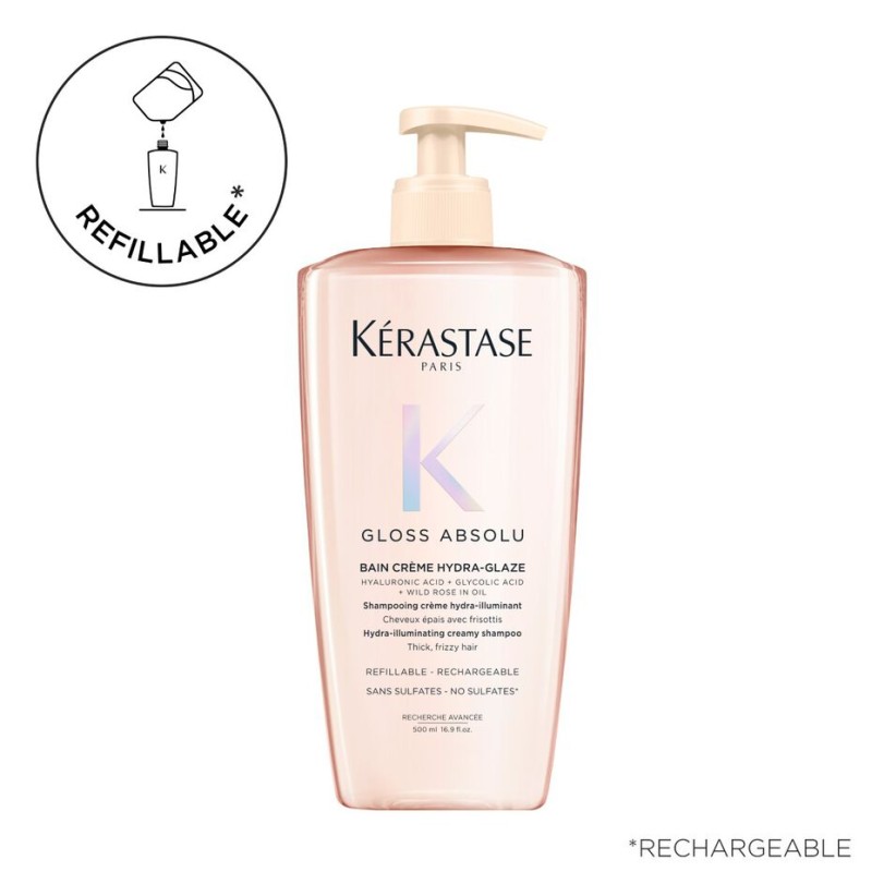 KÉRASTASE - GLOSS ABSOLU - BAIN CREME HYDRA-GLAZE (500ml) Shampoo cremoso idra-illuminante KÉRASTASE - GLOSS ABSOLU - BAIN CREME HYDRA-GLAZE (500ml) Shampoo cremoso idra-illuminante