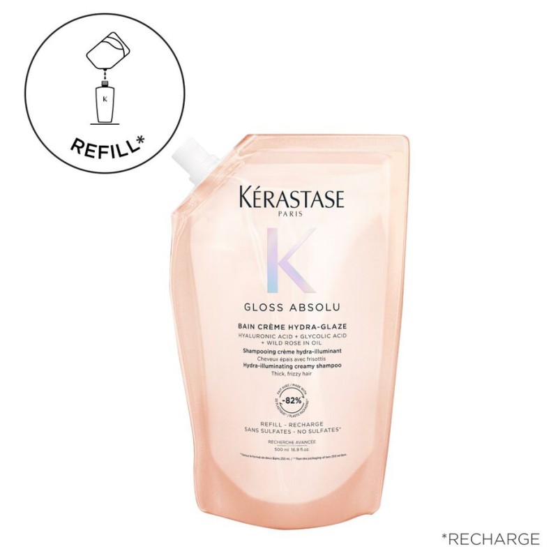 KÉRASTASE - GLOSS ABSOLU - BAIN CREME HYDRA-GLAZE (500ml) Shampoo cremoso idra-illuminante