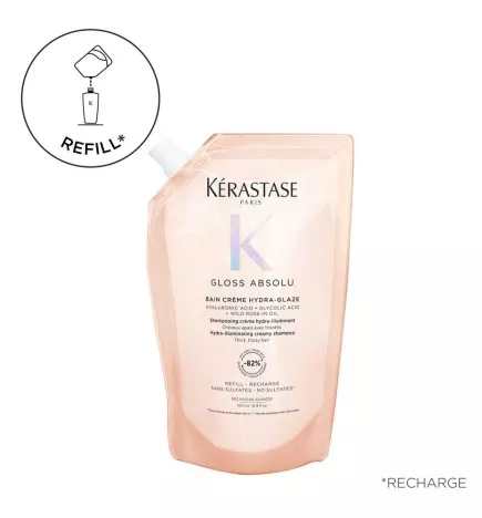 KÉRASTASE - GLOSS ABSOLU - BAIN CREME HYDRA-GLAZE (500ml) Shampoo cremoso idra-illuminante