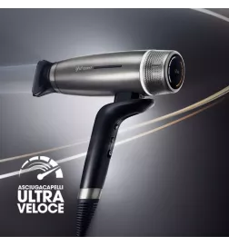 GHD - SPEED PHON IONICO NERO METALLIZZATO