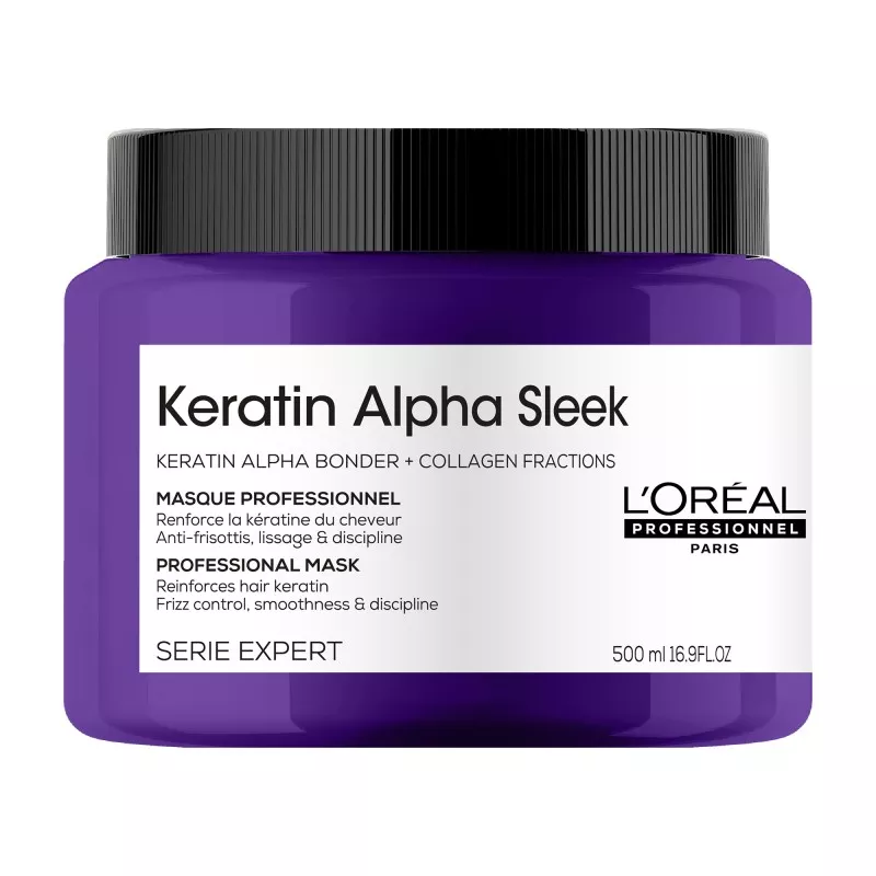 L'Oreal Professionnel - Keratin Alpha Sleek Masque (500ml) Maschera anticrespo