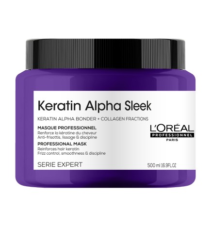 L'Oreal Professionnel - Keratin Alpha Sleek Masque (500ml) Maschera anticrespo