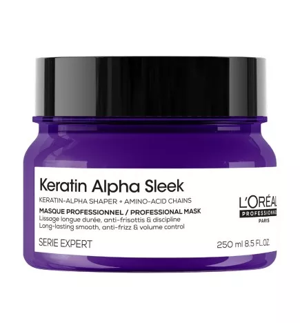 L'Oreal Professionnel - Keratin Alpha Sleek Masque (250ml) Maschera anticrespo