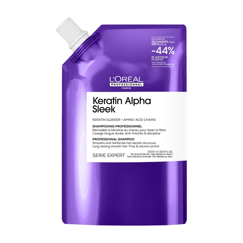 L'Oreal Professionnel - Keratin Alpha Sleek Shampoo Refill (1000ml) Shampoo anticrespo L'Oreal Professionnel - Keratin Alpha Sleek Shampoo Refill (1000ml) Shampoo anticrespo