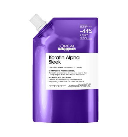 L'Oreal Professionnel - Keratin Alpha Sleek Shampoo Refill (500ml) Shampoo anticrespo