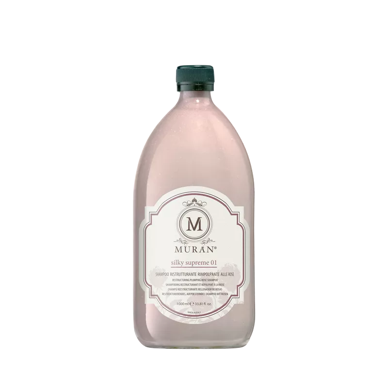 MURAN - SILKY SUPREME 01 SHAMPOO RISTRUTTURANTE (1000ml) Shampoo ristrutturante rimpolpante MURAN - SILKY SUPREME 01 SHAMPOO RISTRUTTURANTE (1000ml) Shampoo ristrutturante rimpolpante