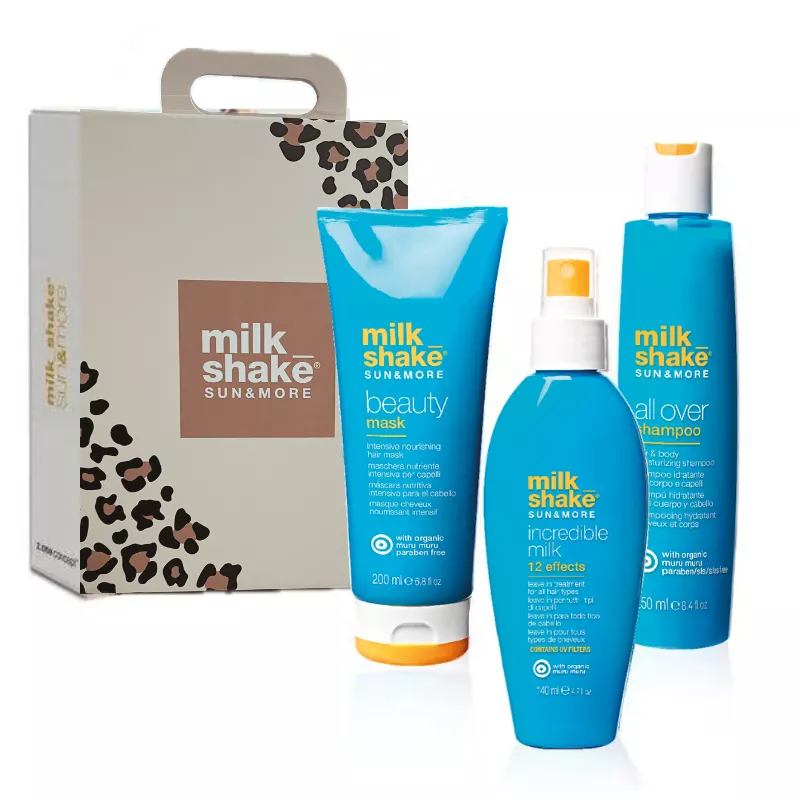 MILK SHAKE - SUN&MORE - KIT Shampoo + Incredible Milk + Beauty Mask MILK SHAKE - SUN&MORE - KIT Shampoo + Incredible Milk + Beauty Mask