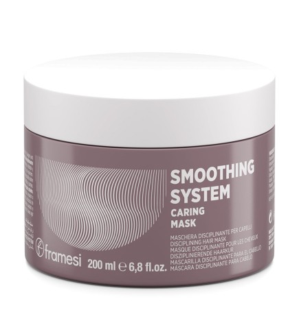 FRAMESI - SMOOTHING SYSTEM - CARING MASK (200ml) Maschera Disciplinante per Capelli Crespi