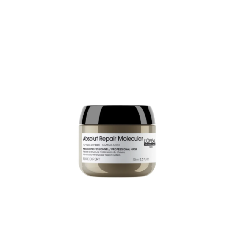 L'OREAL - ABSOLUT REPAIR MOLECULAR MASQUE TRAVEL (75ml) Maschera per capelli danneggiati