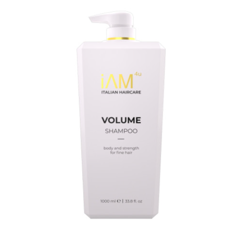 iAM4u - Volume Shampoo (1000ml) Shampoo Volumizzante per Capelli Fini