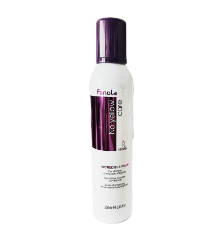 FANOLA - NO YELLOW INCREDIBLE FOAM (250ml) Mousse conditioner anti giallo
