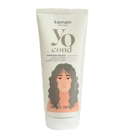 Kemon - Yo Cond Condizionante Riflessante Vegana Marron Glacè (200ml) Condizionante riflessante
