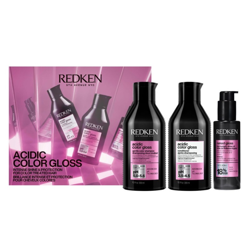 REDKEN - ACIDIC COLOR GLOSS TRIO NATALIZIO protezione colore REDKEN - ACIDIC COLOR GLOSS TRIO NATALIZIO protezione colore