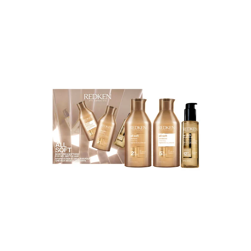 REDKEN - ALL SOFT TRIO COFANETTO NATALE per capelli secchi REDKEN - ALL SOFT TRIO COFANETTO NATALE per capelli secchi