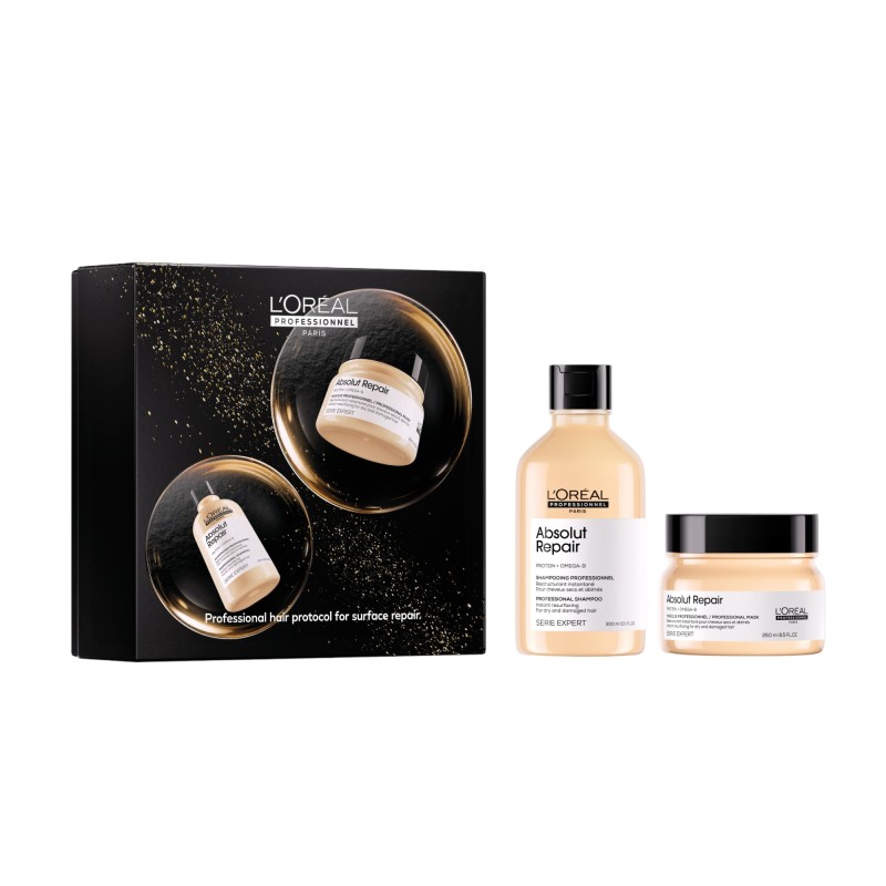L'OREAL PROFESSIONNEL - ABSOLUT REPAIR KIT SHAMPOO e MASCHERA NATALE L'OREAL PROFESSIONNEL - ABSOLUT REPAIR KIT SHAMPOO e MASCHERA NATALE