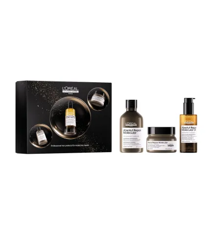 L'OREAL PROFESSIONNEL - ABSOLUT REPAIR MOLECULAR KIT TRIO NATALE capelli danneggiati