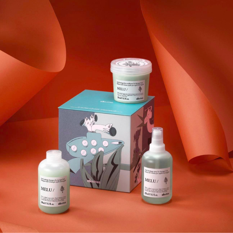 DAVINES - ESSENTIAL HAIR CARE - MELU KIT PER CAPELLI DANNEGGIATI