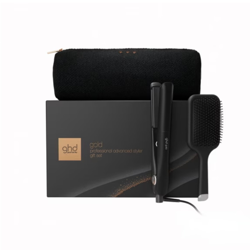 GHD - GOLD STYLER GIFT SET Piastra per capelli e paddle brush (lamelle 26mm)