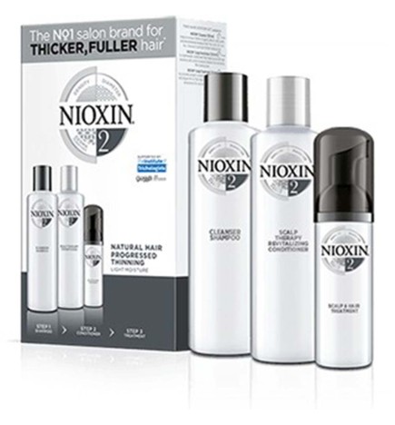 NIOXIN - SISTEMA 2 - Kit Shampoo + Balsamo + Trattamento