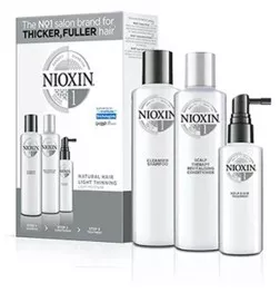 NIOXIN - SISTEMA 1 - Kit Trifasico Shampoo (150ml) + Balsamo (150ml) + Trattamento (50ml)