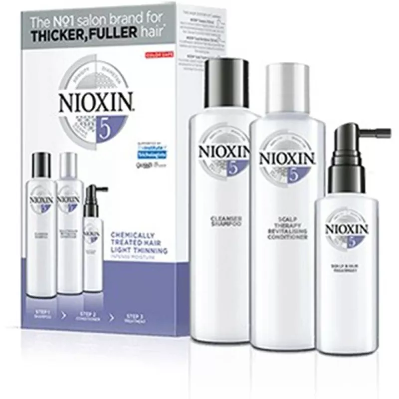NIOXIN - SISTEMA 5 - Kit Trifasico Shampoo (150ml) Balsamo (150ml) Trattamento (50ml) NIOXIN - SISTEMA 5 - Kit Trifasico Shampoo (150ml) Balsamo (150ml) Trattamento (50ml)