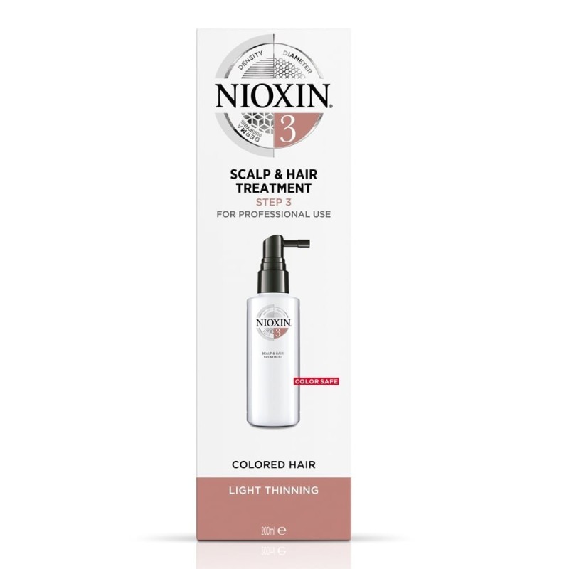 NIOXIN - SYSTEM 3 SCALP & HAIR TREATMENT - COLORED HAIR LIGHT THINNING (100ml) Voluminous treatment