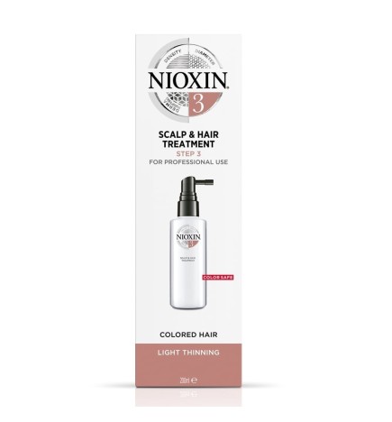 NIOXIN - SISTEMA 3 SCALP & HAIR TREATMENT - COLORED HAIR LIGHT THINNING (100ml) Trattamento volumizzante