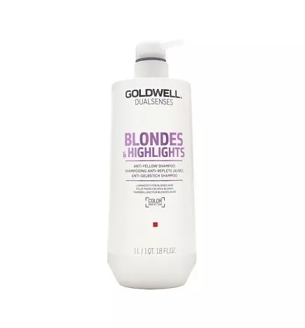 GOLDWELL - DUALSENSES - BLONDES & HIGHLIGHTS - Anti-yellow Shampoo (1Litro) Shampoo anti-giallo