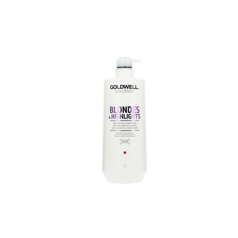 GOLDWELL - DUALSENSES - BLONDES & HIGHLIGHTS - Anti-yellow Conditioner (1000ml) Anti-yellow balsam