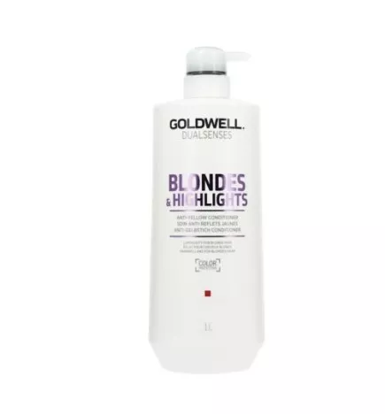 GOLDWELL - DUALSENSES - BLONDES & HIGHLIGHTS - Anti-yellow Conditioner (1000ml) Balsamo anti giallo