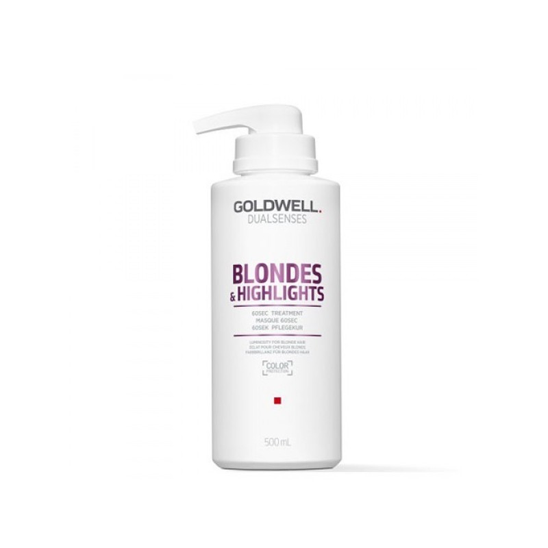 GOLDWELL - DUALSENSES - BLONDES & HIGHLIGHTS - 60sec Treatment (500ml) Treatment for blonde hair