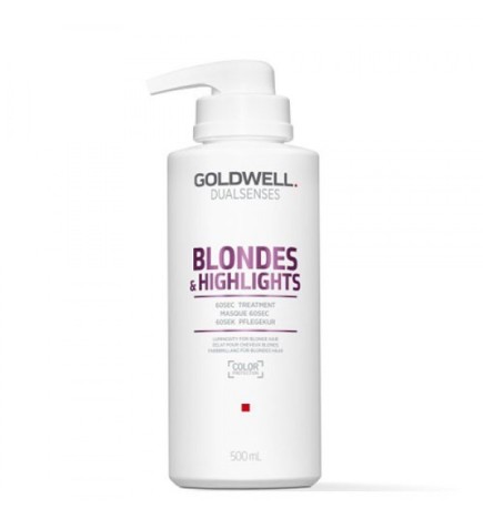 GOLDWELL - DUALSENSES - BLONDES & HIGHLIGHTS - 60sec Treatment (500ml) Trattamento per capelli biondi