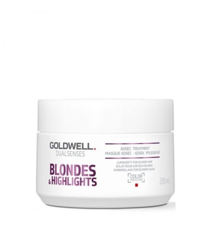 GOLDWELL - DUALSENSES - BLONDES & HIGHLIGHTS - 60sec treatment (200ml) Trattamento capelli biondi