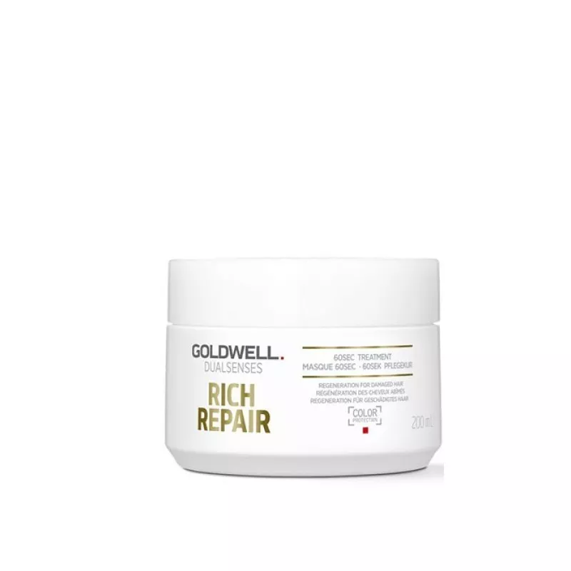 GOLDWELL - DUALSENSES - RICH REPAIR - 60sec Treatment (200ml) Trattamento Capelli Secchi GOLDWELL - DUALSENSES - RICH REPAIR - 60sec Treatment (200ml) Trattamento Capelli Secchi