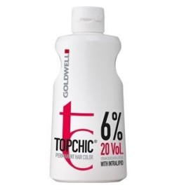 GOLDWELL TOPCHIC PERMANENT HAIR COLOR CREAM DEVELOPER LOTION