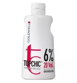 GOLDWELL TOPCHIC PERMANENT HAIR COLOR CREAM DEVELOPER LOTION