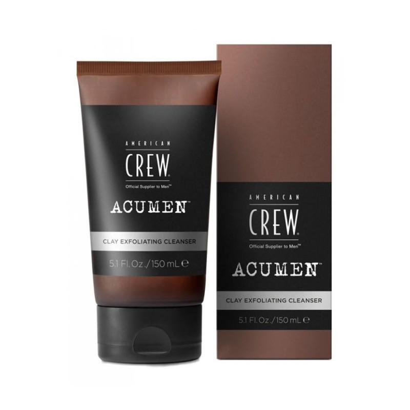 AMERICAN CREW - ACUMEN - CLAY EXFOLIATING CLEANSER (150ml) Face Mask AMERICAN CREW - ACUMEN - CLAY EXFOLIATING CLEANSER (150ml) Face Mask
